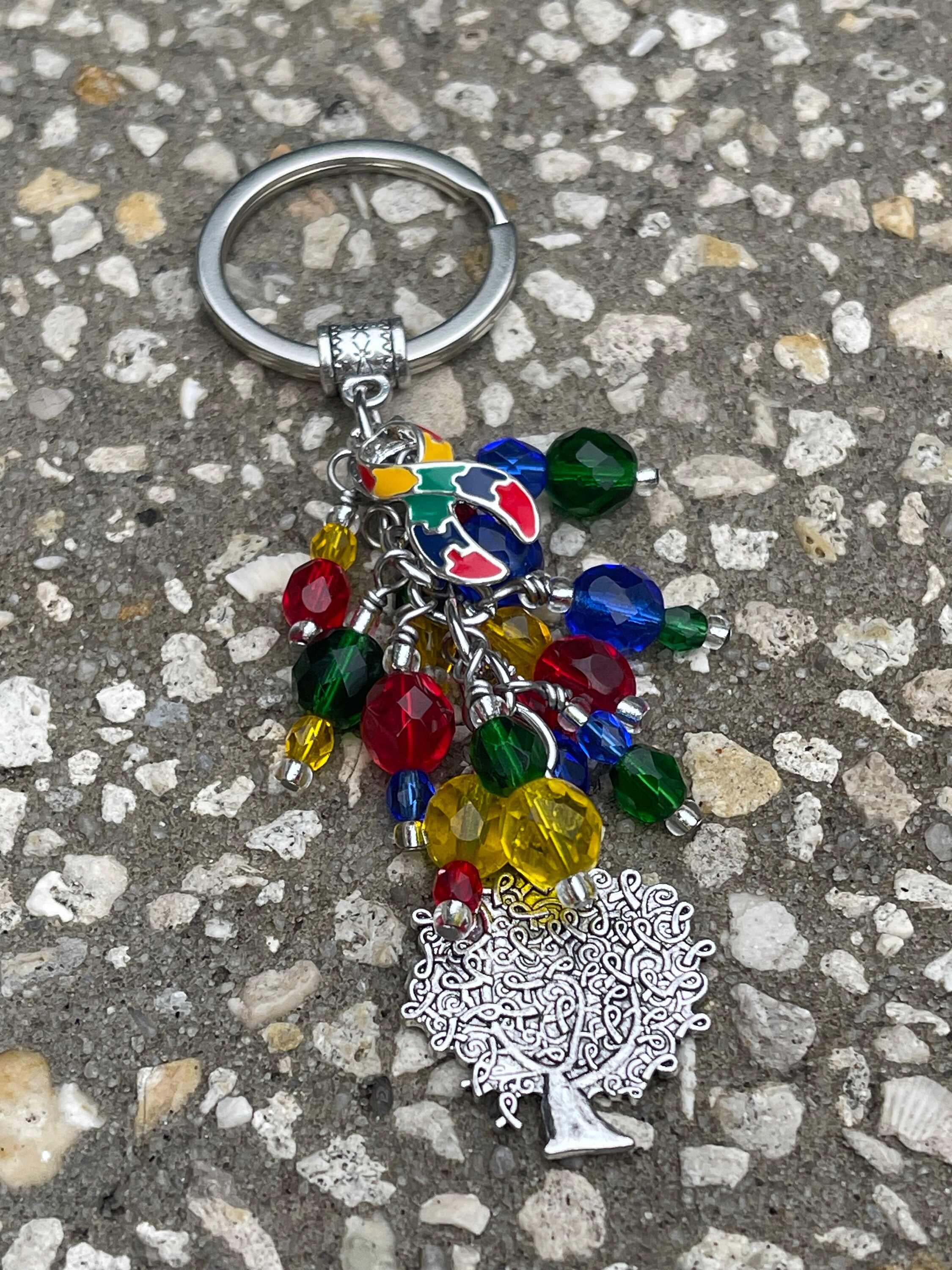 AUTISM Awareness Key Chain | Purse Charm | Autism | Neurodiversity | - Etsy