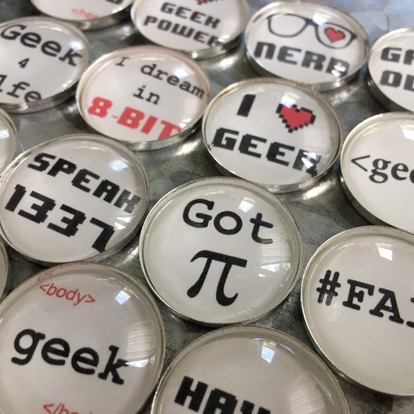 GEEK Magnet Set | Nerd | Housewarming Gift | Stocking Stuffer | Office Gift | Gift for Him | Gift for Her | Weird | Techie |Nerd