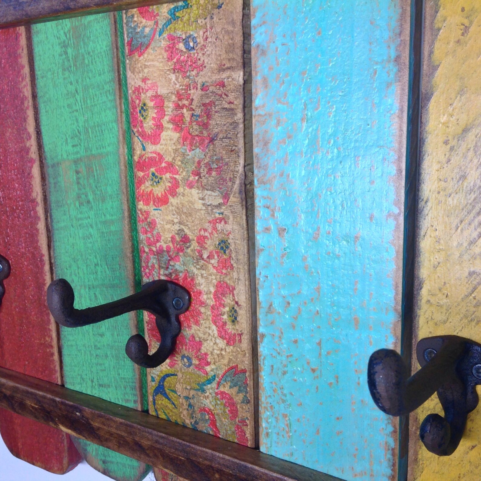 Wood Coat Rack Entryway Organizer Towel Rack Key Hooks Wall Etsy Canada