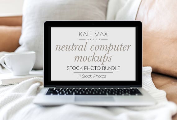 Modern Neutral Computer Mockups Styled Stock Photo Product Modern Neutral Computer Mockups Styled Stock Photo Product