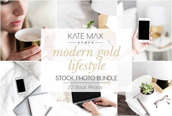 Modern Gold Lifestyle Styled Stock Photo Product Mockup