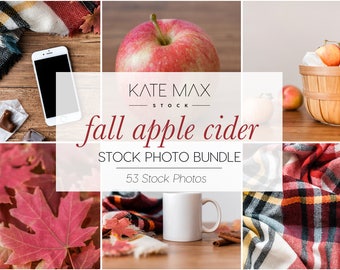 Download Free Fall Apple Cider Styled Stock Photo Bundle / Styled Stock Photos / 53 KateMaxStock Branding Images for Your Business PSD Template