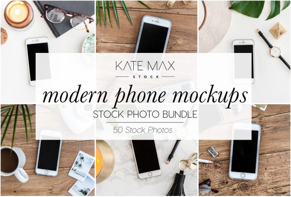 Modern Phone Mockups Styled Stock Photo Product Mockup