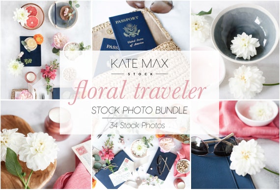 Floral Traveler Styled Stock Photo Bundle Lifestyle Social