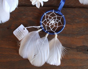 Mefeny Ciondolo Acchiappasogni Azzurro Fatto Un Mano Bella Decorazione Acchiappasogni Decorazione da Appendere Un Parete Decor Regalo per Matrimonio nel Camera