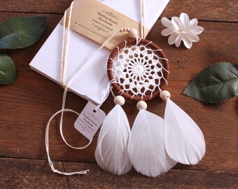 Mefeny Ciondolo Acchiappasogni Azzurro Fatto Un Mano Bella Decorazione Acchiappasogni Decorazione da Appendere Un Parete Decor Regalo per Matrimonio nel Camera