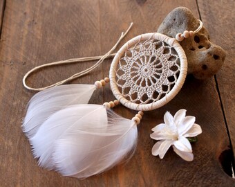 Mefeny Ciondolo Acchiappasogni Azzurro Fatto Un Mano Bella Decorazione Acchiappasogni Decorazione da Appendere Un Parete Decor Regalo per Matrimonio nel Camera