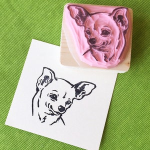 Ref. 126 Tampon de chien chihuahua / Ref. 126 Chihuahua dog stamp