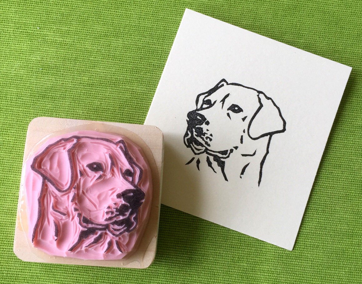 Ref. 125 Labrador dog stamps / Ref. 125 Portrait de chien labrador