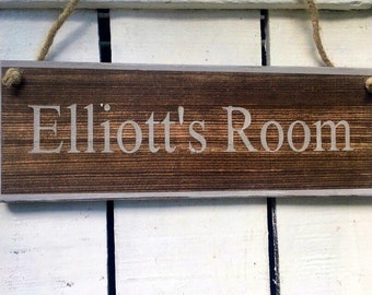 Bedroom Door Sign Boys Bedroom Sign Girls Name Personalised Kids Door Wood