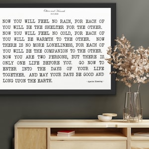 Apache Wedding Blessing. Personalised Wedding Gift for Couple. Art Print. Bedroom Decor