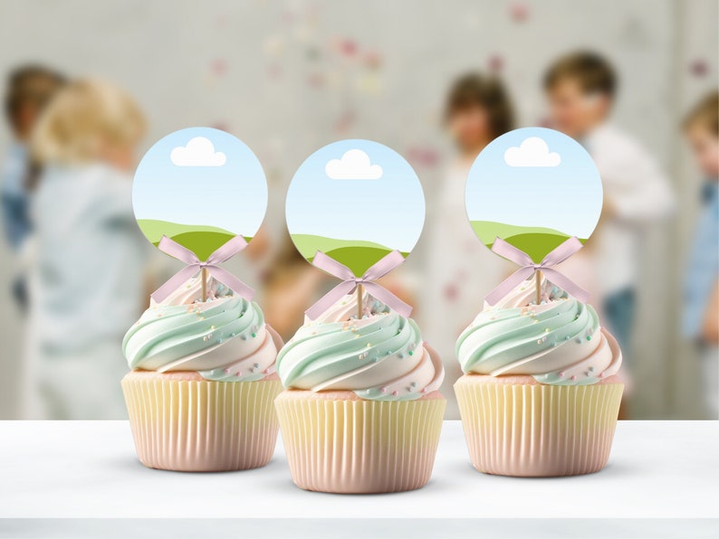 CANVA Cake Topper Mockup. Round and Square. Label Mockup. Add Etsy México