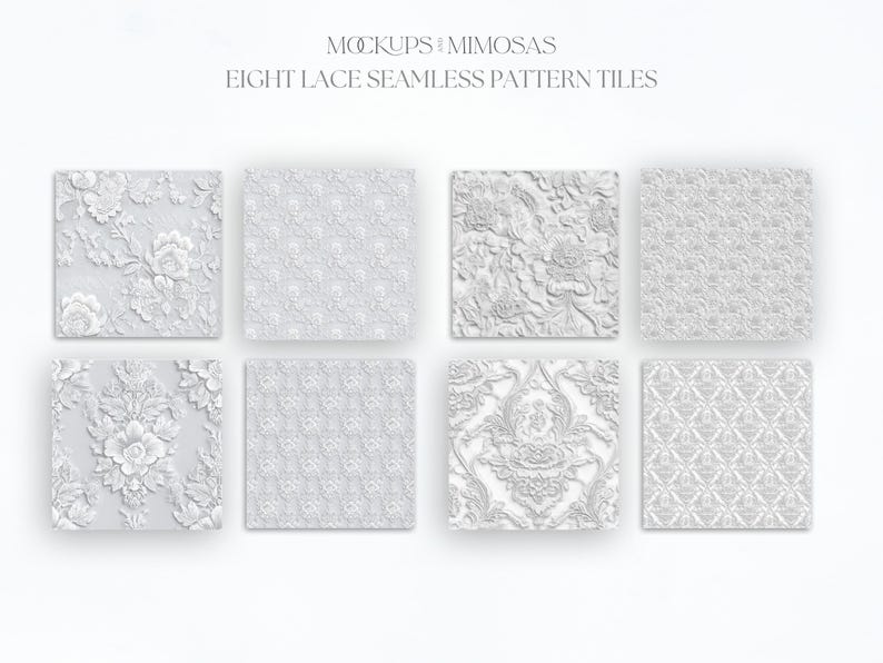 White Lace Clipart: Vintage Frames, Borders, Motifs (digital Download ...