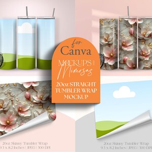 Modello di involucro per bicchiere da 20 once: modello Canva