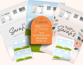 Editable Candy Bar Wrapper Template, Party Favor (Digital Download)