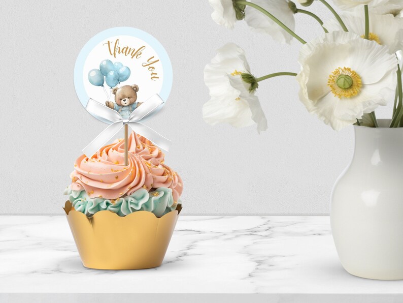 CANVA Cake Topper Mockup. Round and Square. Label Mockup. Add Etsy México