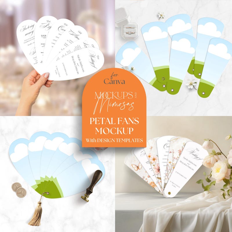 Fan Wedding Program - Etsy