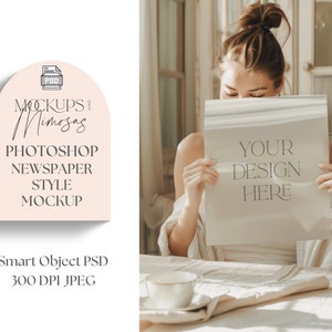 Maquete de notícias. Pôster de maquete estética do Photoshop Smart Object para anúncios de eventos. Aniversários, casamentos, chás de bebê e nupciais. CARTA DOS EUA.