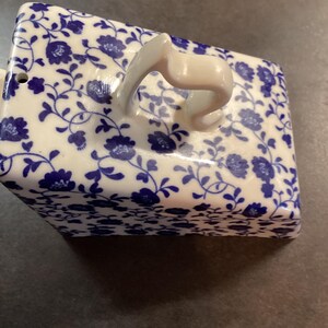 Stylish Cheese Dish Bone China, Vintage, Haxby England. image 4
