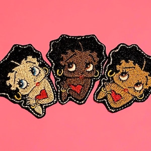 Betty Boop Patch-Upper Body-Iron-Sew-Glue On