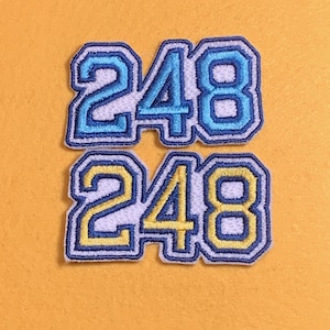 248-Southfield Michigan Area Code-Patch-Varsity Numbers
