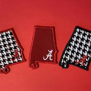 Alabama State Patch-Fabric Appliqués-3 inches