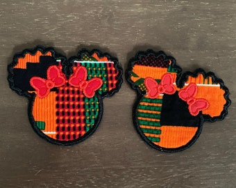 Black Girl Afro Puff Patch - Etsy