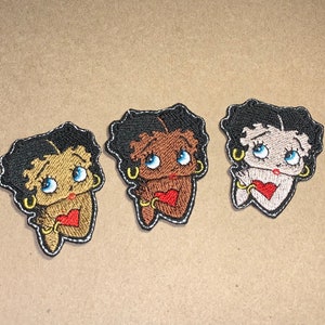 Betty Boop Patch-Iron On-Sew-Glue On