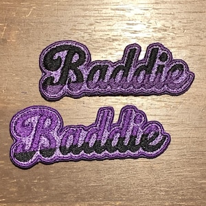 Baddie Iron On Patch-3in