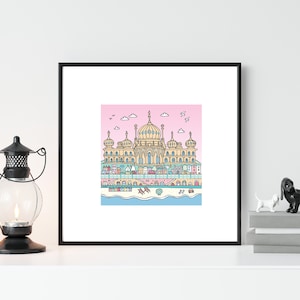 Brighton Royal Pavilion landmark art print