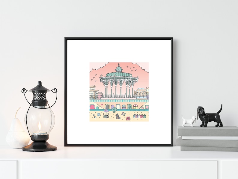 Brighton bandstand artwork landmarks print image 1