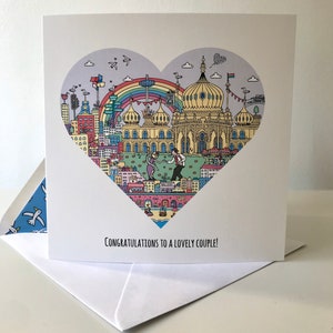 Brighton Wedding or Engagement Card