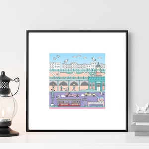 Brighton Madeira drive art print in mount