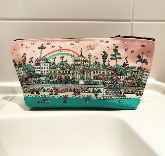 Brighton Makeup Bag Colourful Brighton Cityscape Pencil Case Etsy