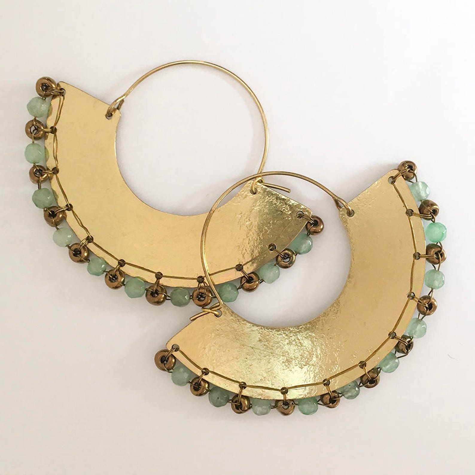 Hoop earrings African earrings african jewelry ethnic Etsy