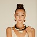 Statement necklace for women. Leather Bib necklace with African style with brass pendant. Trendy tribal necklaces for sophisticated women. 
