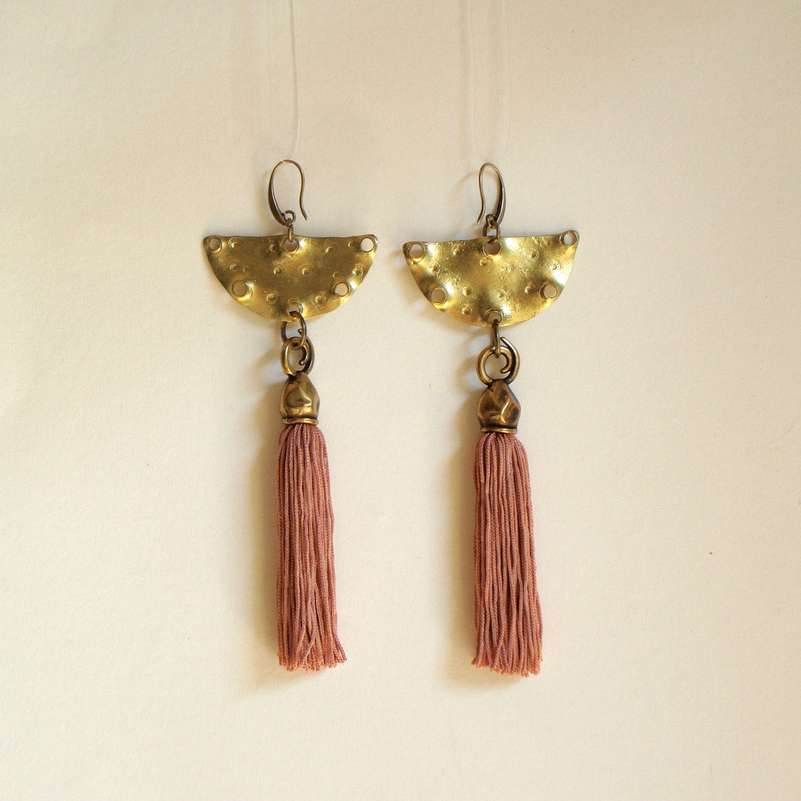Tassel Earrings Fringe Earring Tassel Jewelry Statement Etsy