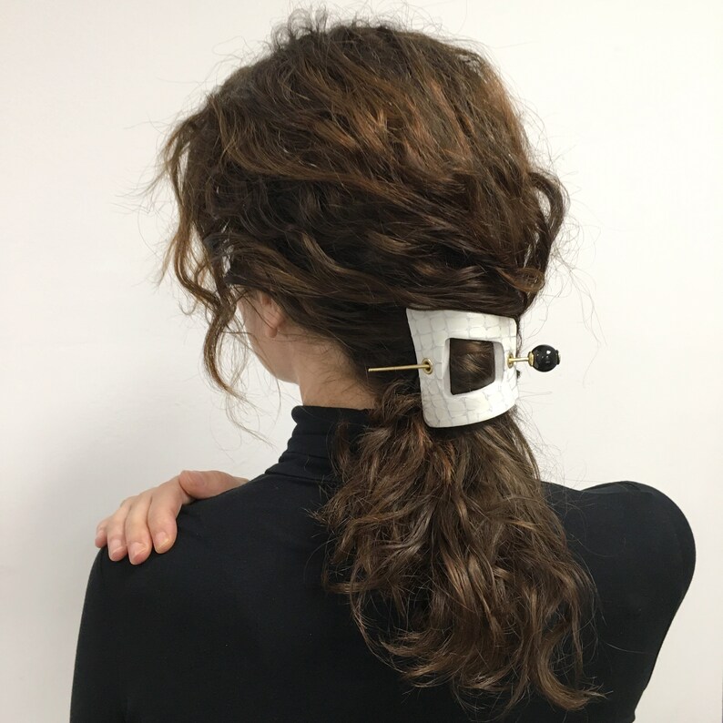 Black Hair clip Black hair accessories New hairstyle Etsy