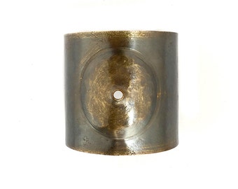 Chunky Brass Cuff Bracelet: Hammered Texture, Handmade Bangle