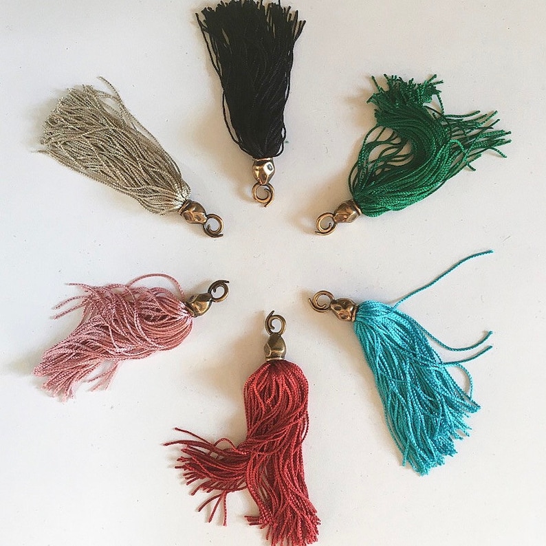 Tassel Earrings Fringe Earring Tassel Jewelry Statement Etsy