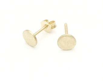 Echt Gold 333 Ohrstecker 6mm Punkte Goldschmuck DOT