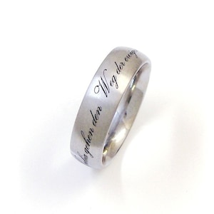 Never Ending Love Edelstahlring mit individueller Lasergravur Bild 1