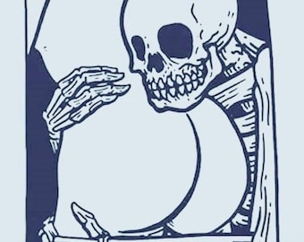 Skeletal Booty Infatuation Sticker