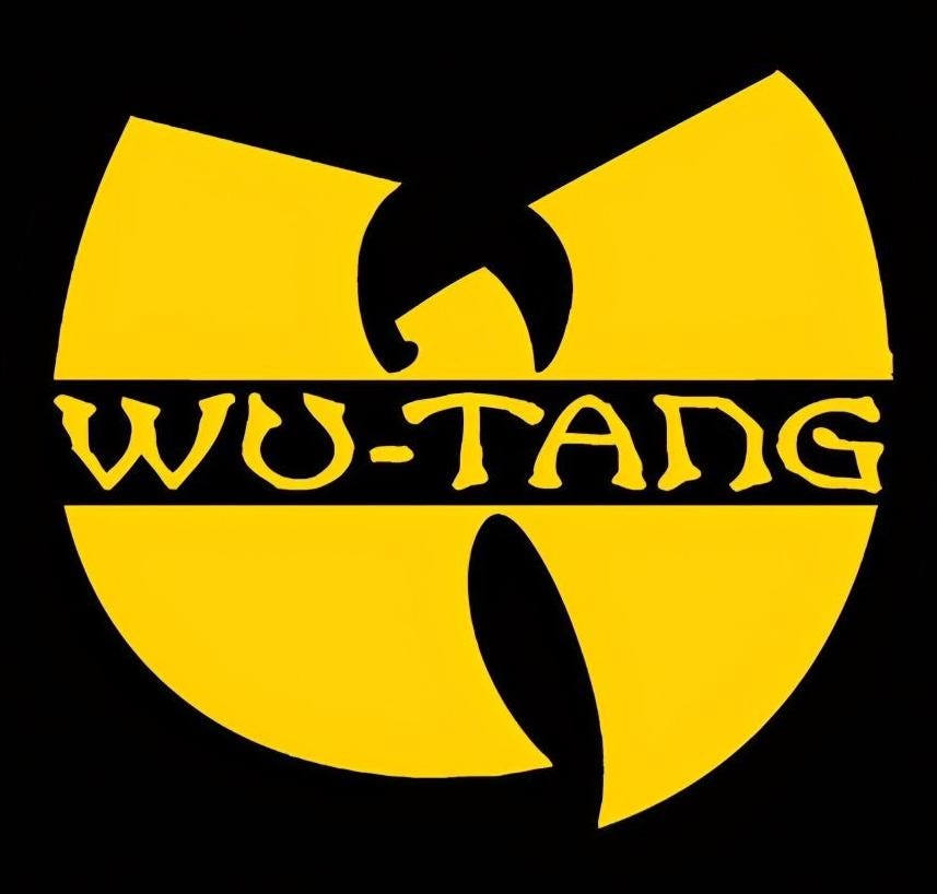 WU-TANG CLAN BIG LOGO TEE BLACK TENNESSEE RIVER