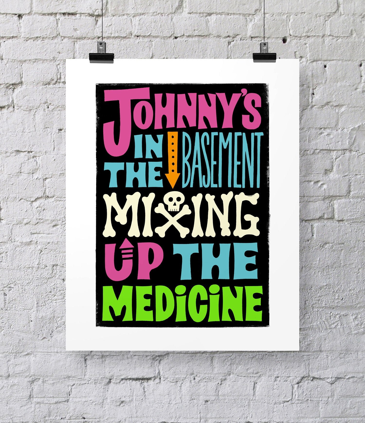 Johnnys in the basement mixing up the medicine Subterranean Etsy