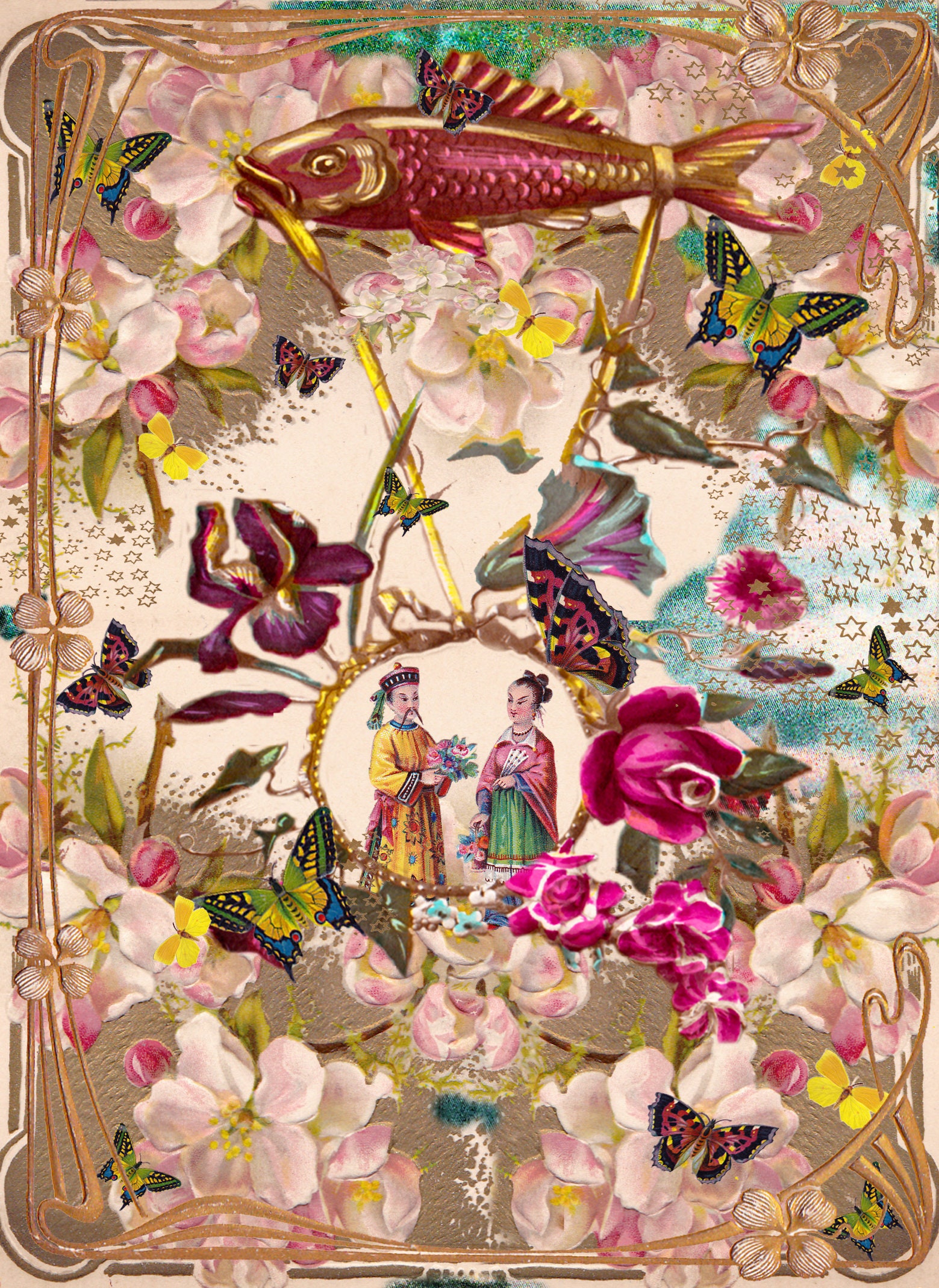 Paradise Greetings Card, Blank for Your Own Message, Designed & Printed