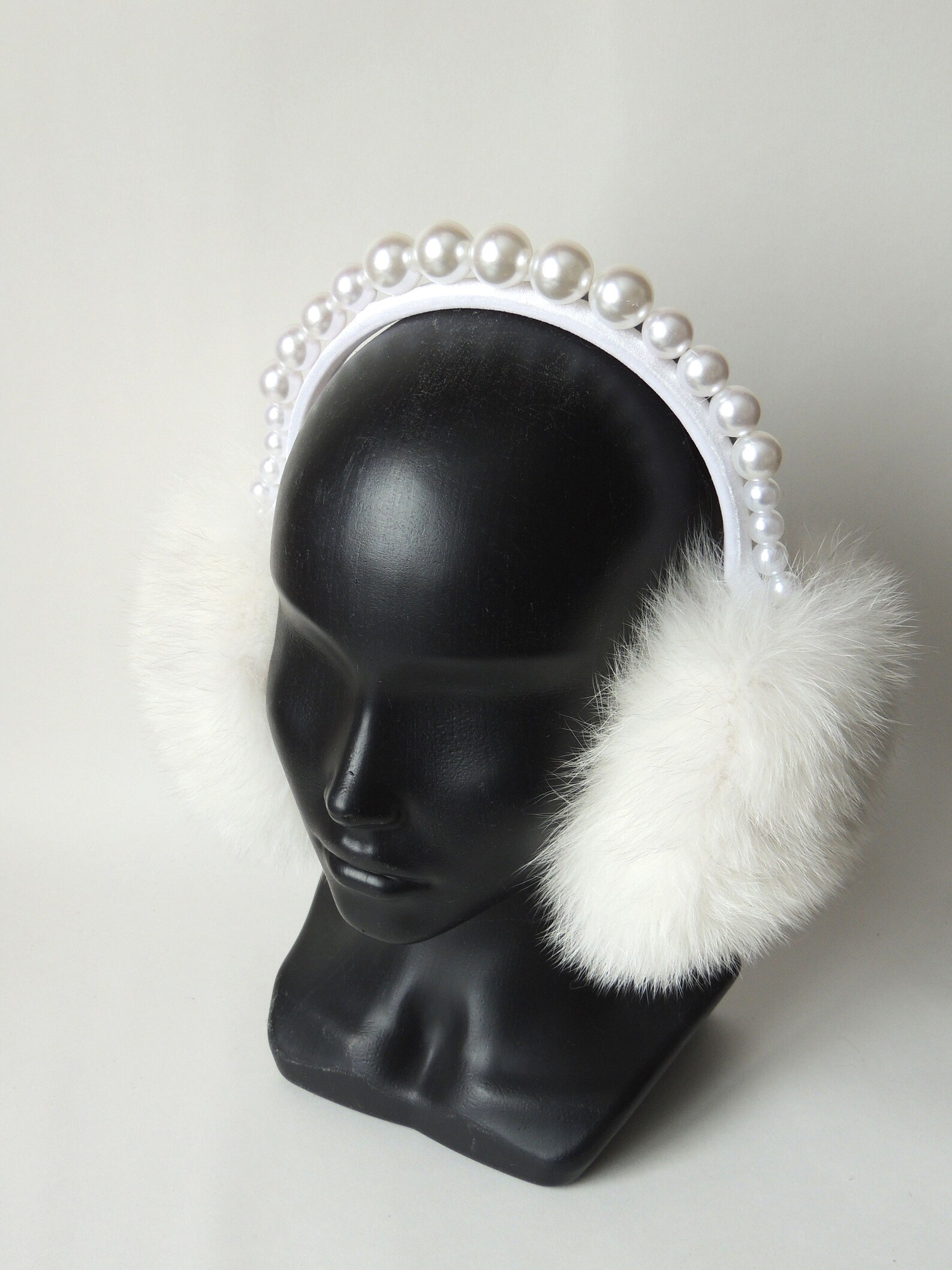 Earmuffs with crystals fur earmuffs Etsy