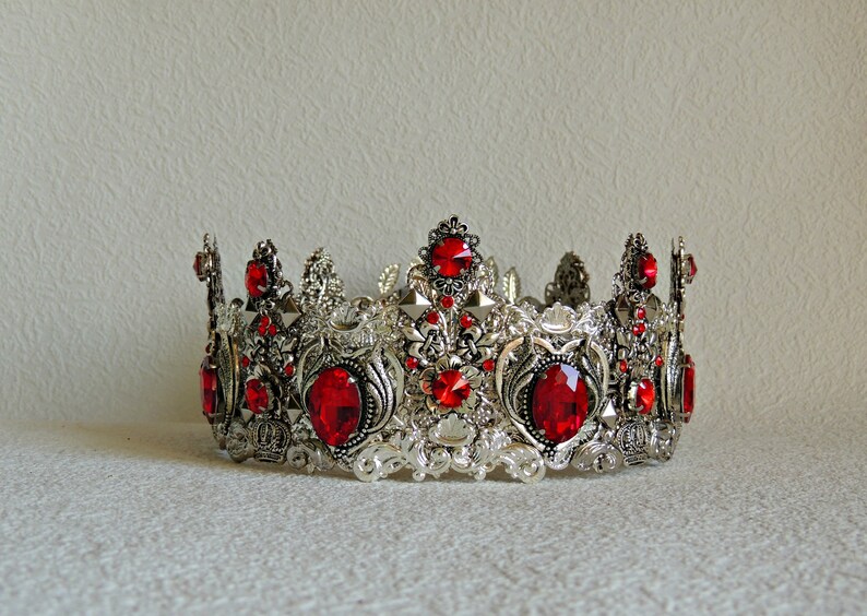 Male Full Round Crown King Crown Adult King Crown Vintage Etsy