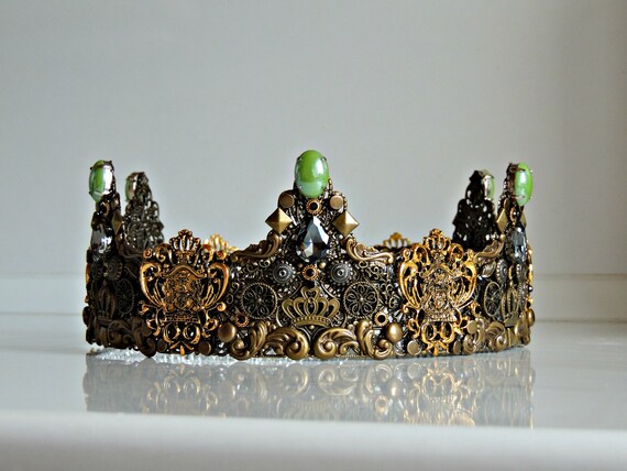 Couronne Ronde Masculine Couronne De Roi Couronne De Roi Etsy