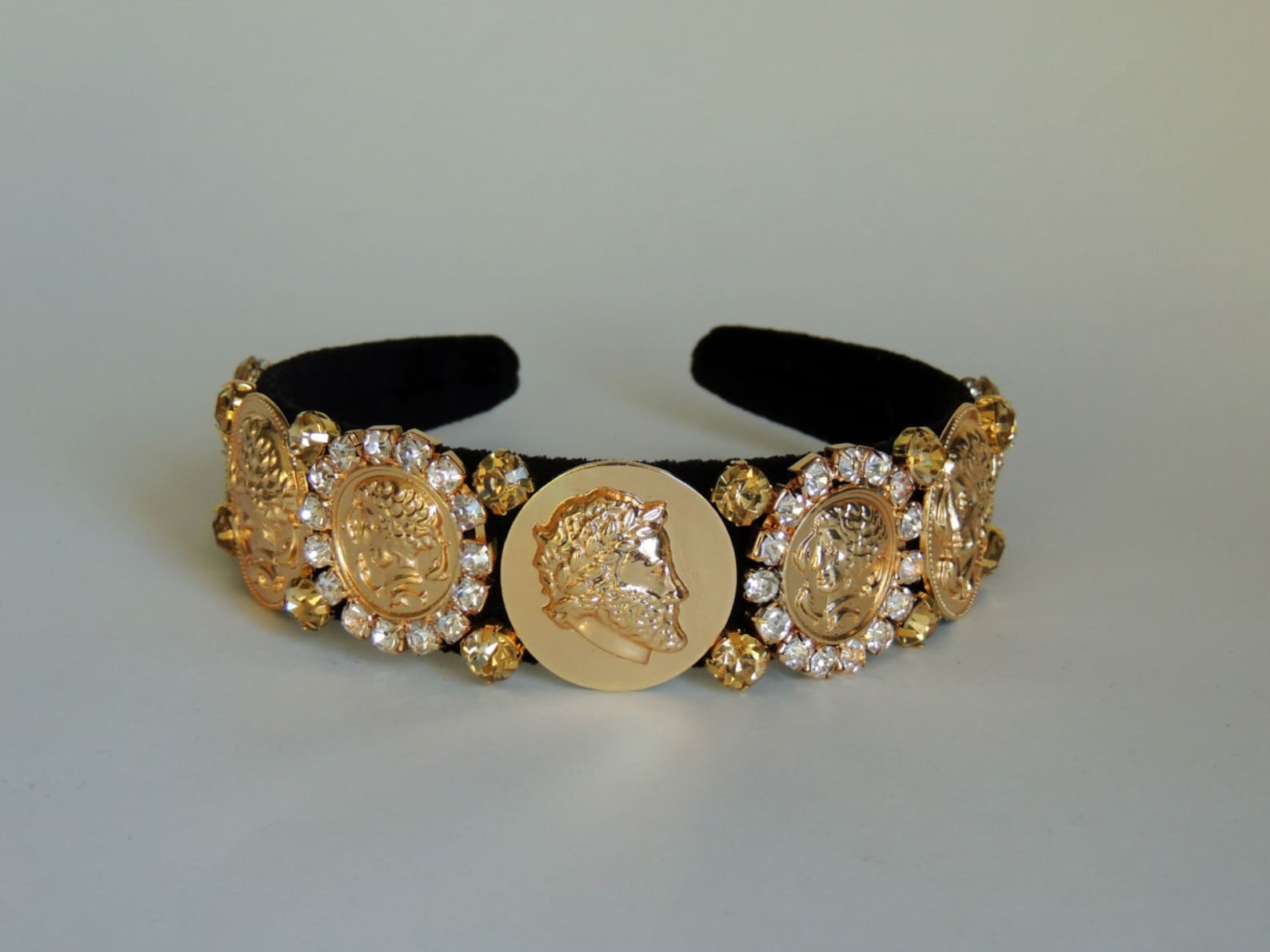 Headband wiht coins Baroque headband coins headband Etsy